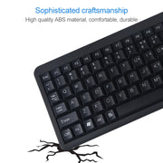 DS-8900 PS / 2 Interface Prevent Water Splashing Laser Engraving Character One-piece Wired Trackball Keyboard, Length: 1.5m