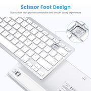 WB-8022 Ultra-thin Wireless Bluetooth Keyboard, Arabic Keys(Silver)