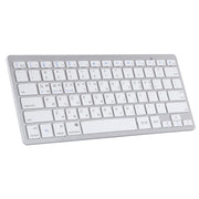 WB-8022 Ultra-thin Wireless Bluetooth Keyboard for iPad, Samsung, Huawei, Xiaomi, Tablet PCs or Smartphones, Ko Language Keys(Silver)