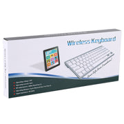 WB-8022 Ultra-thin Wireless Bluetooth Keyboard for iPad, Samsung, Huawei, Xiaomi, Tablet PCs or Smartphones, Ko Language Keys(Silver)