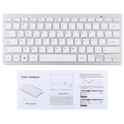 WB-8022 Ultra-thin Wireless Bluetooth Keyboard, Portuguese Keys(Silver)