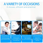 CM0093 Rechargeable Version 2.4GHz Three-button Wireless Optical Mouse Vertical Mouse for Left-hand, Resolution: 1000DPI / 1200DPI / 1600DPI(Black)