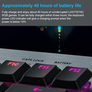 Logitech G913 TKL Wireless RGB Mechanical Gaming Keyboard, Tea Shaft (GL-Tactile)(Black)
