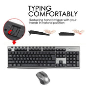 KB-6600 2.4Ghz Office Water-resistant Wireless Keyboard Mouse Set