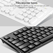 ZGB S500 Square Keycap Wired Keyboard + Mouse Set (White)