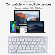 450 78 Keys Ultra-thin USB Wired Keyboard(Silver)
