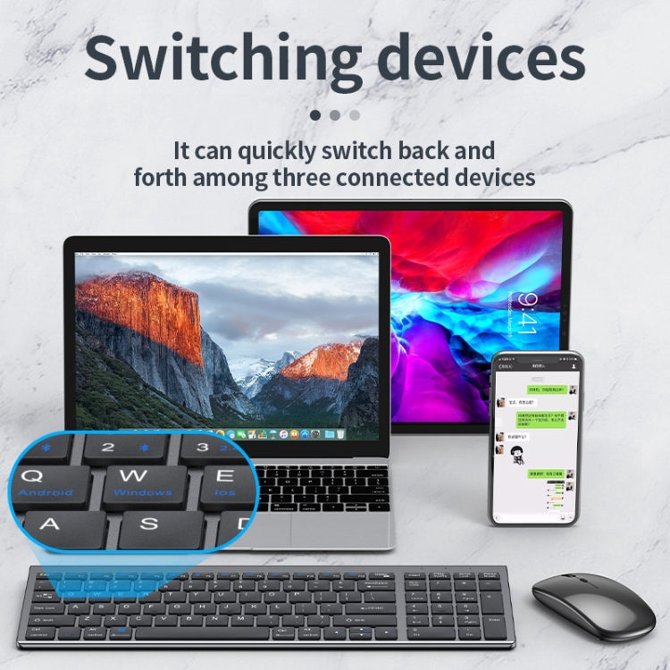 109 Three-mode Wireless Bluetooth Keyboard (Black)