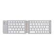 Mini Wireless Bluetooth Folding Keyboard (White) - Wireless Keyboard by PMC TechLife | Online Shopping South Africa | PMC TechLife | Buy Now Pay Later Mobicred