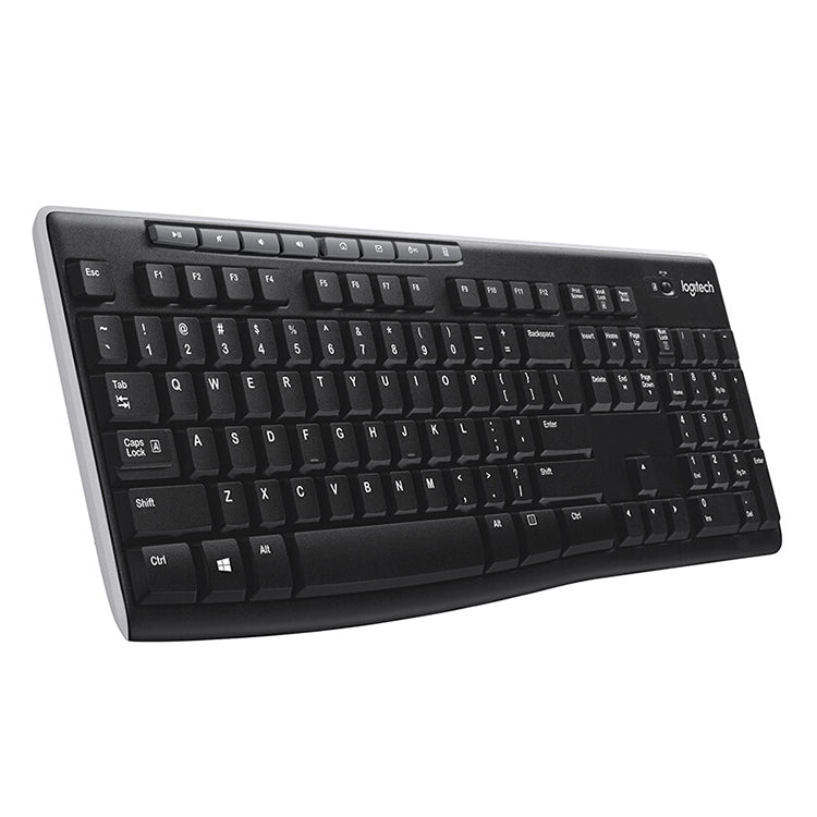 Logitech K270 Single Wireless Ultra-thin Silent Keyboard (Black)