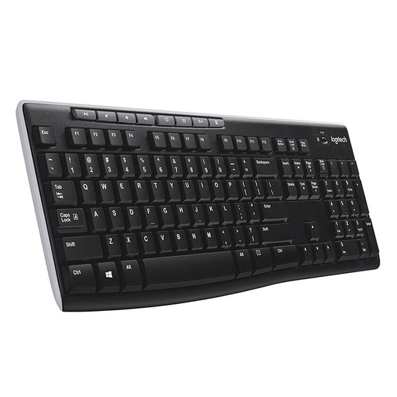 Logitech K270 Single Wireless Ultra-thin Silent Keyboard (Black)