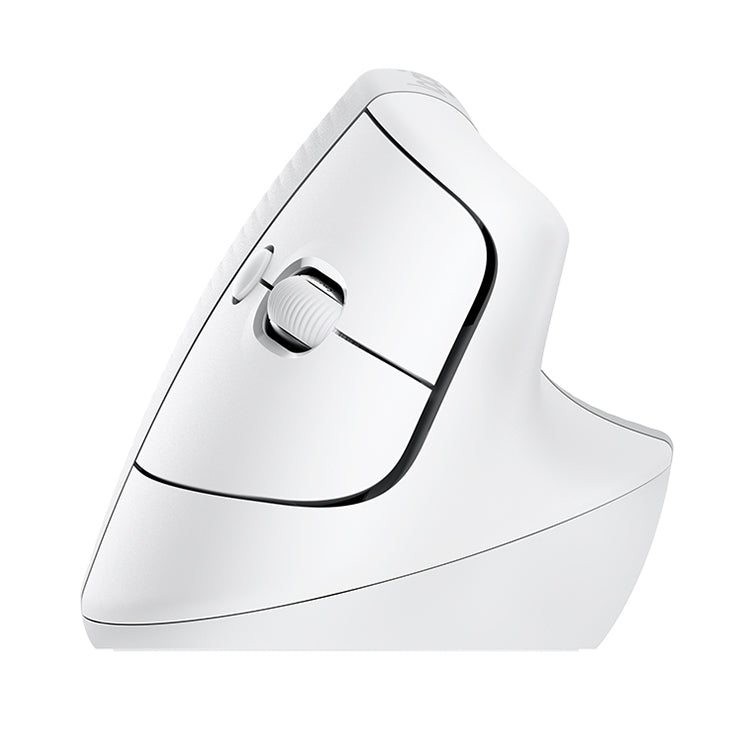 Logitech Lift Vertical 1000DPI 2.4GHz Ergonomic Wireless Bluetooth Dual Mode Mouse (White)