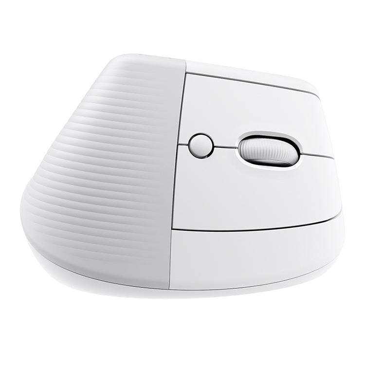 Logitech Lift Vertical 1000DPI 2.4GHz Ergonomic Wireless Bluetooth Dual Mode Mouse (White)