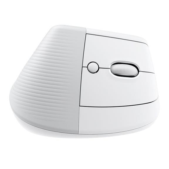 Logitech Lift Vertical 1000DPI 2.4GHz Ergonomic Wireless Bluetooth Dual Mode Mouse (White)
