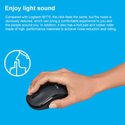 Logitech M220 1200DPI 2.4GHz Ergonomic Wireless Mouse (Blue)