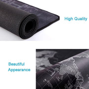 Extended Large Anti-Slip World Map Pattern Soft Rubber Smooth Cloth Surface Game Mouse Pad Keyboard Mat, Size: 100 x 50cm