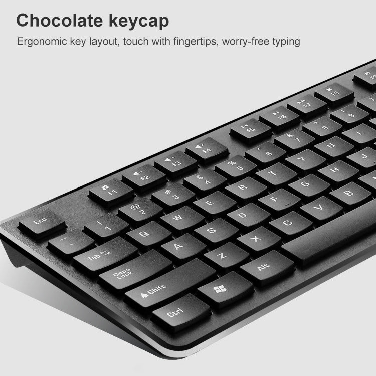 ZGB 8810 Mute Wireless Keyboard + Mouse Set (Black)