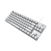 Logitech K835 Mini Mechanical Wired Keyboard, Green Shaft (White)