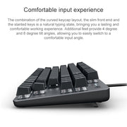 Logitech K835 Mini Mechanical Wired Keyboard, Green Shaft (White)
