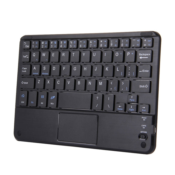 Bluetooth Wireless Keyboard with Touch Panel, Compatible with All Android & Windows 9 inch Tablets with Bluetooth Functions(Black)