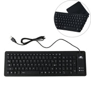 103 Key French USB Wired Silicone Water-resistant Keyboard Desktop Notebook Keyboard, Cable Length: 1.5m