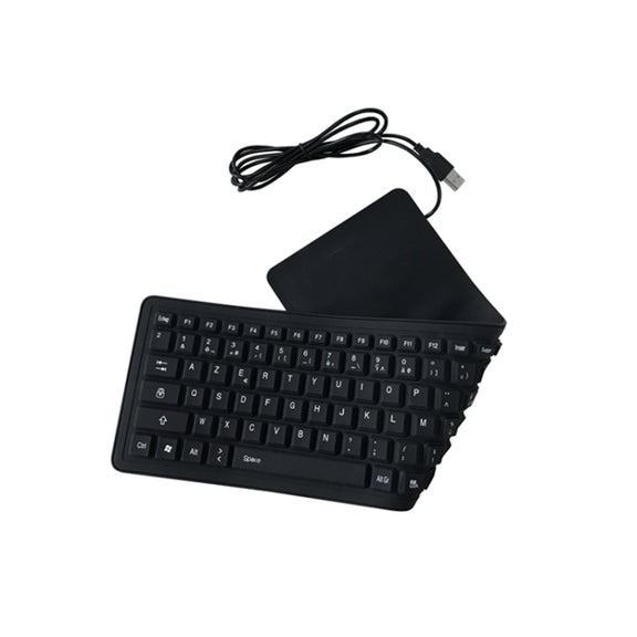 103 Key French USB Wired Silicone Water-resistant Keyboard Desktop Notebook Keyboard, Cable Length: 1.5m