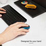 Logitech M186 Wireless Mouse Office Power Saving USB Laptop Desktop Computer Universal (Black Blue)