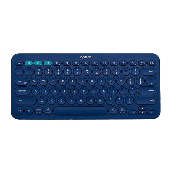 Logitech K380 Portable Multi-Device Wireless Bluetooth Keyboard (Blue)