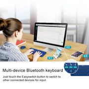 Logitech K380 Portable Multi-Device Wireless Bluetooth Keyboard (Blue)
