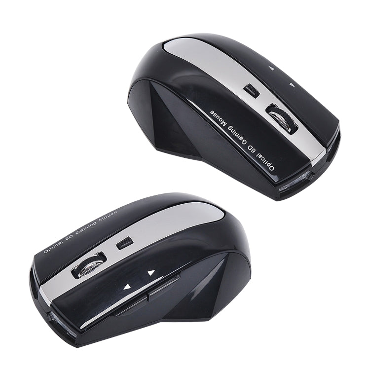 MZ-011 2.4GHz 1600DPI Wireless Rechargeable Optical Mouse with HUB Function(Black)