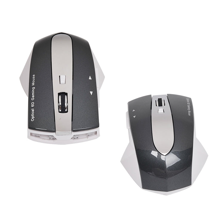 MZ-011 2.4GHz 1600DPI Wireless Rechargeable Optical Mouse with HUB Function(White + Royal Blue)