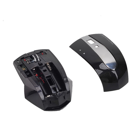 MZ-011 2.4GHz 1600DPI Wireless Rechargeable Optical Mouse with HUB Function(Blue)