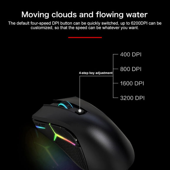 Lenovo HEADSHOT Gaming Engine Game Wired Mouse (Black)