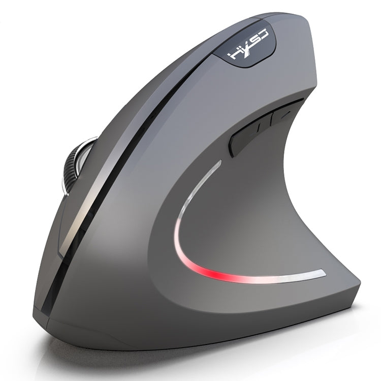 HXSJ T29 Bluetooth 3.0 Wireless Bluetooth 6-Keys 2400 DPI Adjustable Ergonomics Optical Vertical Mouse(Grey)