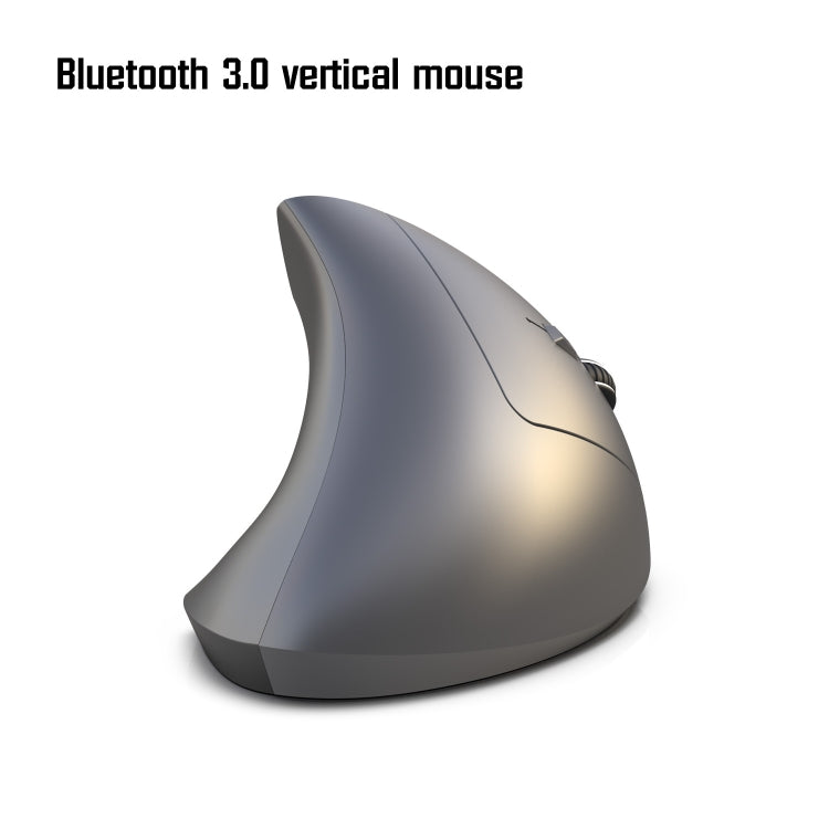 HXSJ T29 Bluetooth 3.0 Wireless Bluetooth 6-Keys 2400 DPI Adjustable Ergonomics Optical Vertical Mouse(Grey)