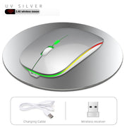 HXSJ M40 4 Key 2.4G Colorful Wireless Silent Mouse (Silver)