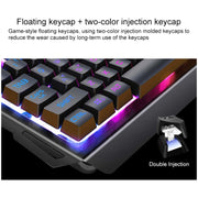 YINDIAO V2 Mechanical Feel Gaming Keyboard Mouse Set (Black Rainbow Light)