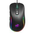HXSJ J300 7 Keys RGB Lighting Programmable Gaming Wired Mouse(Black) - Wired Mice by HXSJ | Online Shopping South Africa | PMC TechLife | Buy Now Pay Later Mobicred