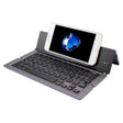 F18 Ultra-slim Rechargeable Foldable 58 Keys Bluetooth Wireless Keyboard with Holder (Grey) - Wireless Keyboard by PMC TechLife | Online Shopping South Africa | PMC TechLife | Buy Now Pay Later Mobicred
