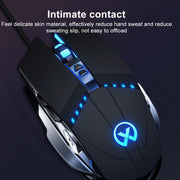 GM20 3200DPI 4-modes Adjustable 7-keys RGB Light Wired Gaming Mouse (Starlight Black)