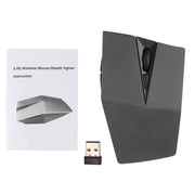 2.4GHz USB Receiver Adjustable 1200 DPI Wireless Optical Mouse for Computer PC Laptop (Grey)