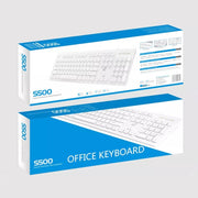 ZGB S500 Square Key USB Wired Computer Keyboard(Black)