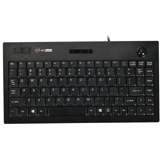 MC Saite MC-9712 Wired 88 Keys Multimedia Computer Keyboard with Trackball for Windows