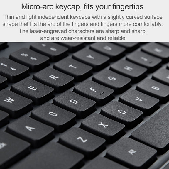 Original Xiaomi 2.4GHz Wireless Keyboard + Mouse Set 2 for Notebook Desktop Laptop(Black)