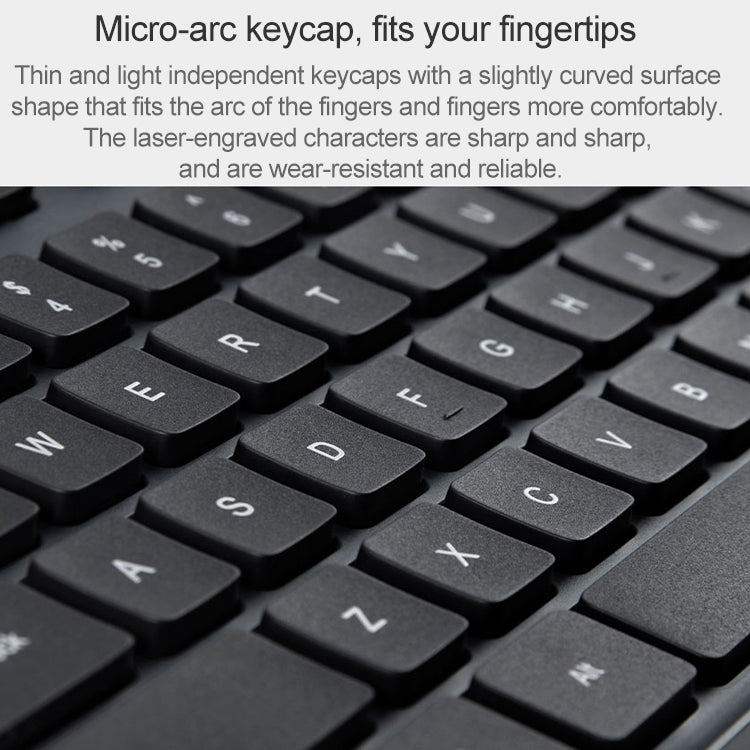 Original Xiaomi 2.4GHz Wireless Keyboard + Mouse Set 2 for Notebook Desktop Laptop(Black)
