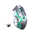 ZERODATE T30 2.4GHz 2400DPI Three-speed Adjustable RGB Backlight Wireless Optical Mouse(Grey) - free shipping - PMC TechLife - Order now!