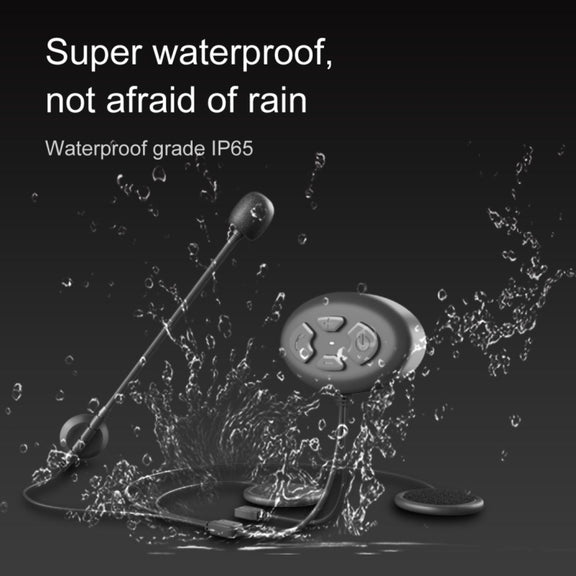 Dier DK11 800m Helmet Wireless Bluetooth Headset 5.0 Water-resistant Double Motorcycle Call headset