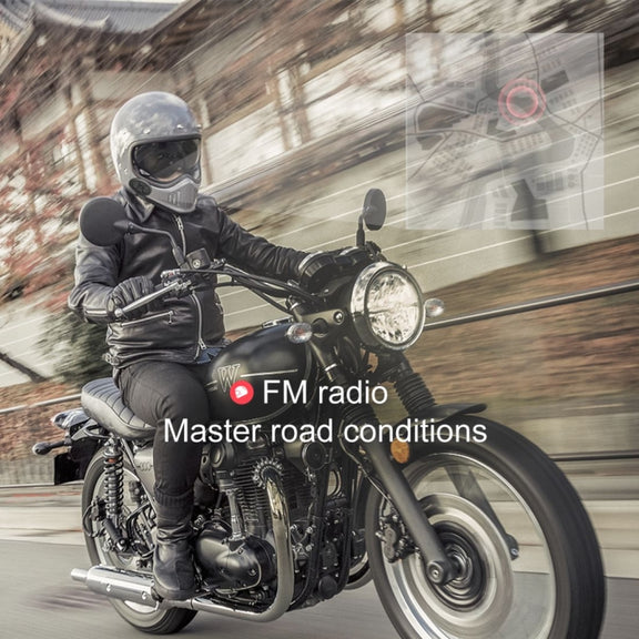 Dier DK11 800m Helmet Wireless Bluetooth Headset 5.0 Water-resistant Double Motorcycle Call headset