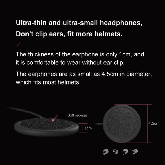 Dier DK11 800m Helmet Wireless Bluetooth Headset 5.0 Water-resistant Double Motorcycle Call headset