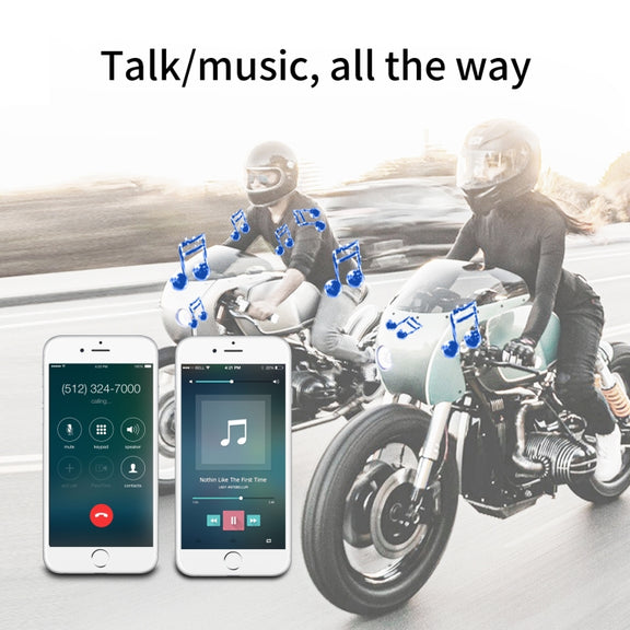 T6 Motorcycle Helmet Bluetooth V5.0 Headset