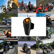 BT-S2 Single 2.4GHz Bluetooth V3.0 Interphone Headsets for Motorcycle Helmet, Auto Answering, Support FM, Intercom Distance up to 1000m